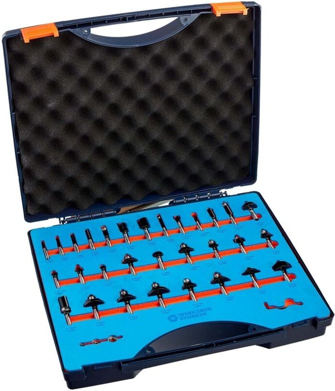 Ws24 - Fräser-Set 8 mm Schaft 30tlg. 100064 (b-ware)