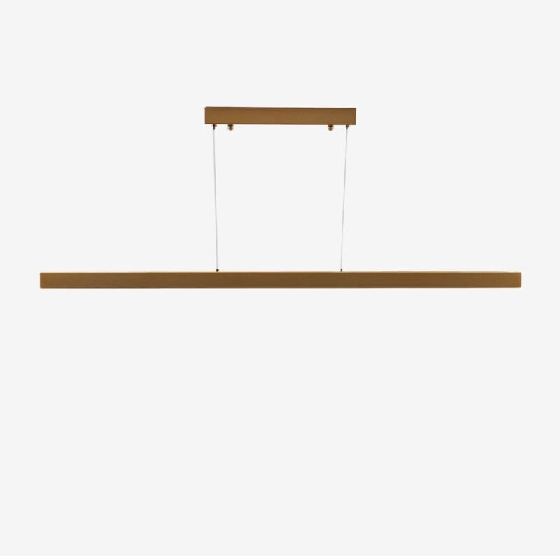 Sklum - Nilam lineare LED-Deckenleuchte aus Metall (120 cm) Gold