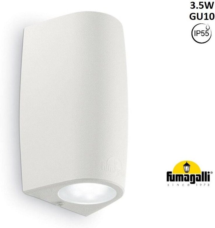 Wandleuchte "Marta 90-1" - GU10 - IP55 - 3,5W - Fumagalli