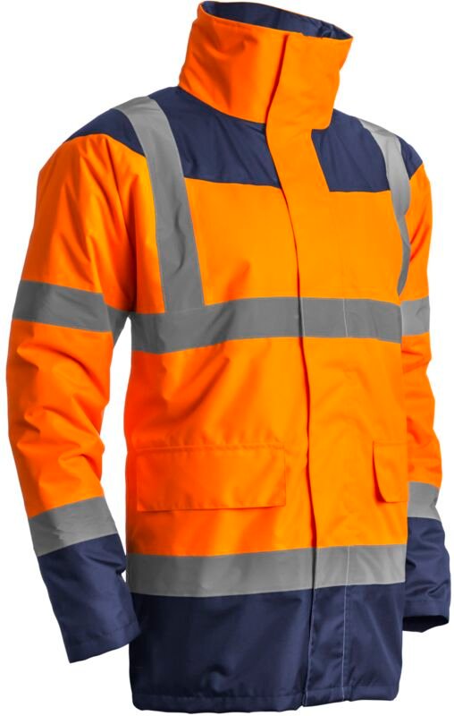 Hochsichtbarer Winter-Arbeitsparka KETA – Neonorange XL – 52/54