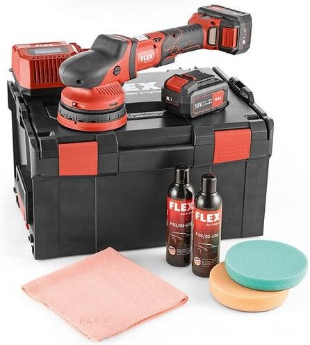 Thumbnail - Exzenterpolierer 18V xfe 15 150 18.0-EC/5.0 P-Set c Flex 2 Akkus + Ladegerät - im Koffer - 461245