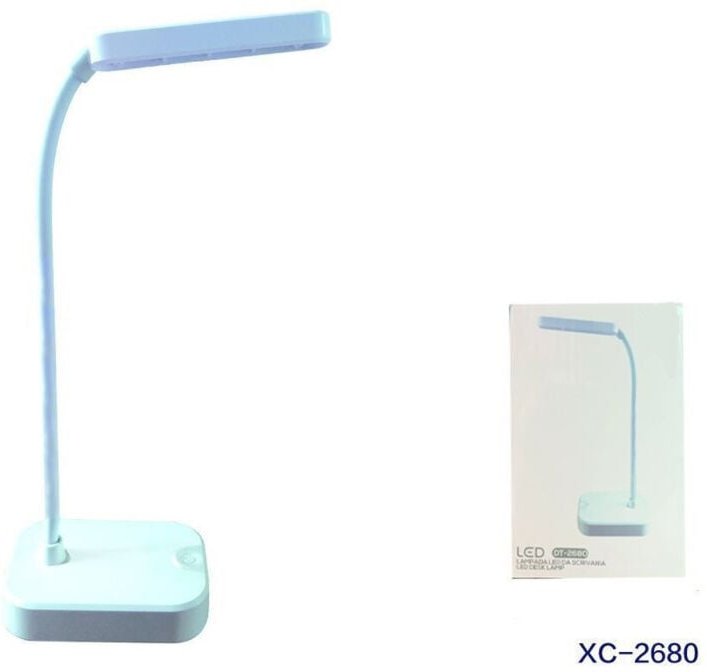 Trade Shop - LED-Tischlampe für Zuhause und Büro, mit Gelenk und klappbarem Arm, DT-2680 -