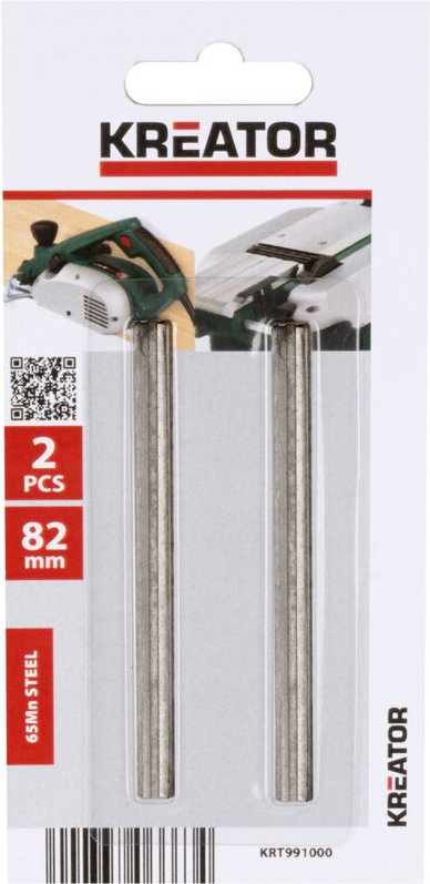 Blisterpackung mit 2 Klingen 82 mm Elektrobürste krt991000 Kreator