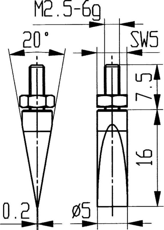Messeinsatz Stahl Abb.11/20,0mm - Käfer