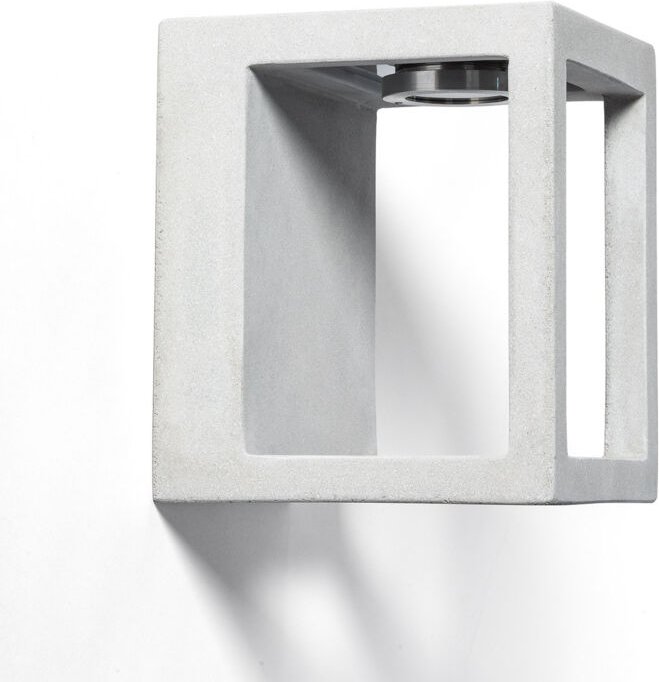 LED-Wandleuchte Außen Dimmbar 6W Zement Varex Steingrau