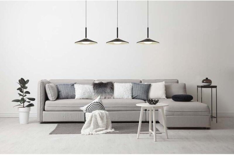 Pendellampe Hängelampe Esstischlampe schwarz 3 flammig Kücheleuchte LED H 180cm