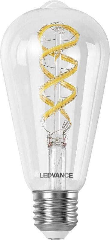 Ledvance - smart+ WiFi Filament Edison rgbtw 40 Multicolour E27, Klassische Edison-Form mit Glühwendel-Design mit WiFi-T...