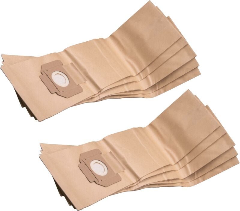 10x Staubsaugerbeutel kompatibel mit Festo sr 5, 6 Staubsauger - Papier, braun - Vhbw