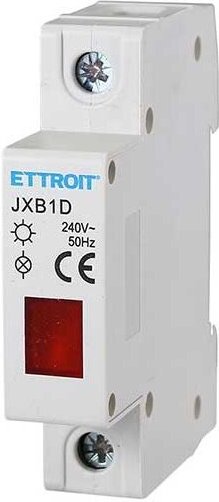 Ettroit - Modulares Blinklicht 230V Rot belegt 1 DIN-Modul Led-Anzeigelampe