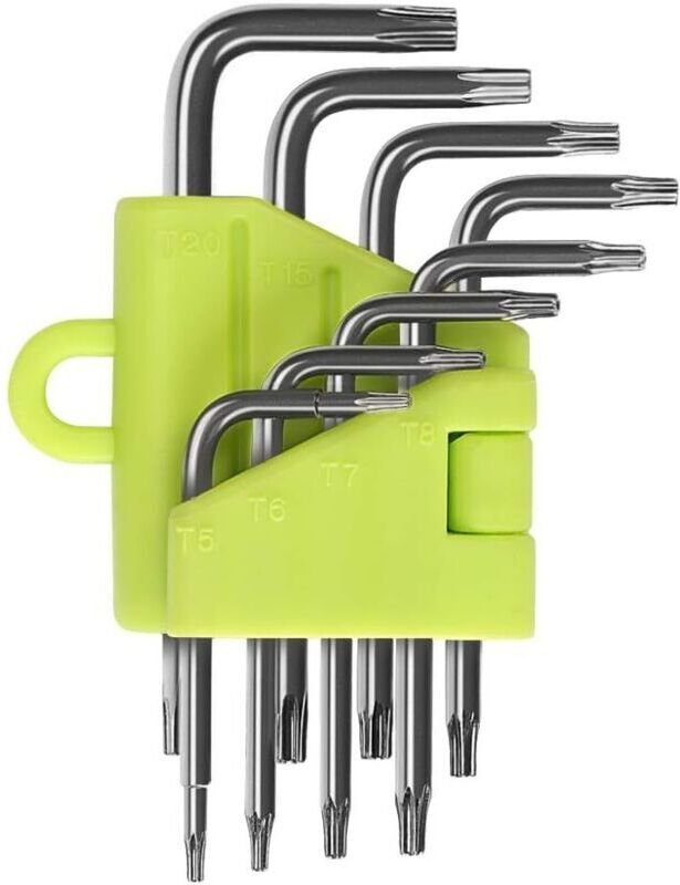 Torx-Schraubendreher, 8-teiliger Innensechskantschlüsselsatz, Sternschraubendreher T5 T6 T7 T8 T9 T10 T15 T20,