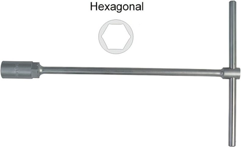 Steckschlüssel Mauer mit 'T'-Griff 13 mm.