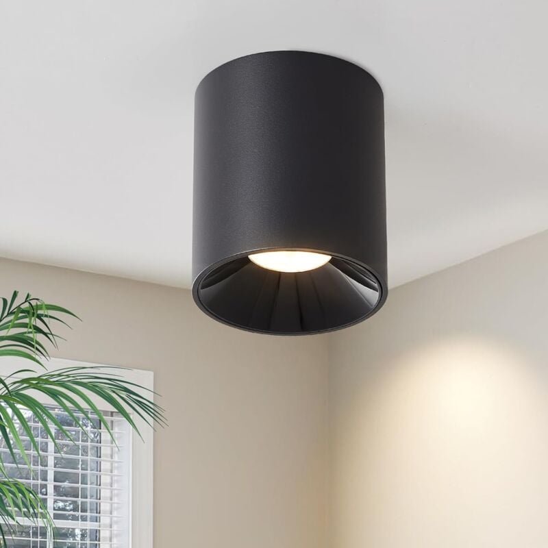 Thumbnail - GBLY Aufbauspot Schwarz Deckenspots LED: Spots Deckenleuchte Aufputz Aufbaustrahler 7W Rund Deckenlampe Aufbau Deckenstr...
