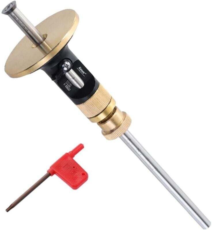 Anreißlehre, mit Rad für Weich- und Hartholz, inkl. Schraubendreher b, Sicherheitsarretierung, Mikroverstellfunktion