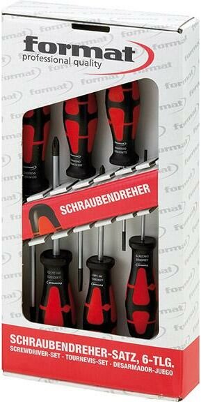 Schraubendreher-Satz 6-teilig 6-kant pz - Format