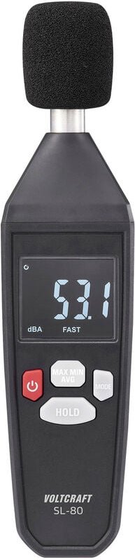 Voltcraft - SL-80 Schallpegel-Messgerät 30 - 130 dB 31.5 Hz - 8 kHz