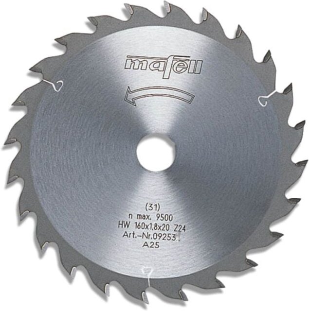 Sägeblatt hm 160 x 20 z 24 wz mt 55 ksp 55 ksp 400 092533 - Mafell