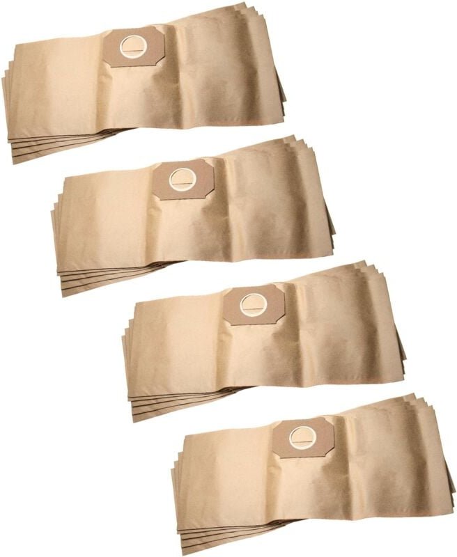 20x Staubsaugerbeutel kompatibel mit Thomas Junior 1216, 1416, 1516 Staubsauger - Papier, 61,3cm x 24.1cm, braun - Vhbw