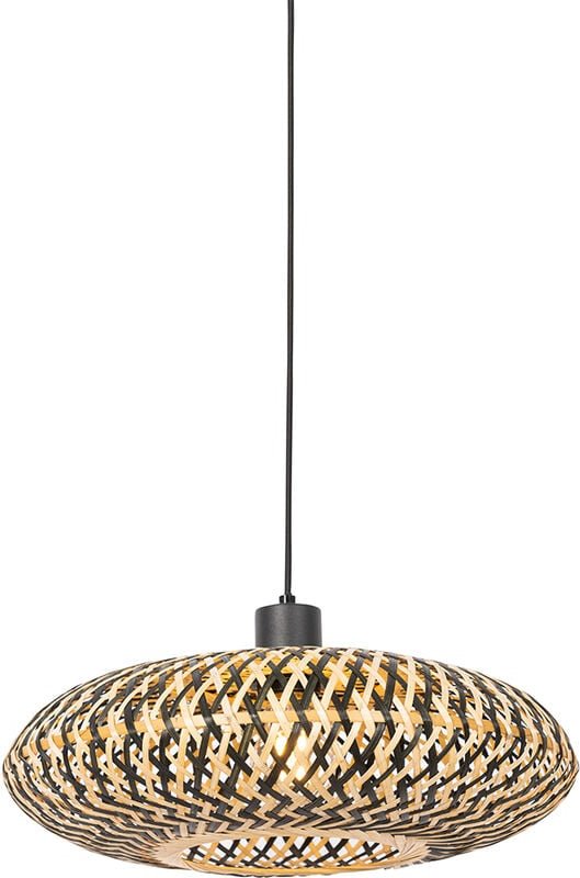 Orientalische Hängelampe schwarzer Bambus 40 cm - Ostrava