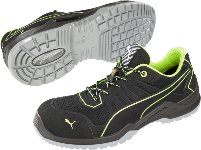 Thumbnail - Puma Safety Shoes - Sicherheitsschuh Fuse tc Green Low Gr.43 schwarz/grün Mikrofaser/Mesh
