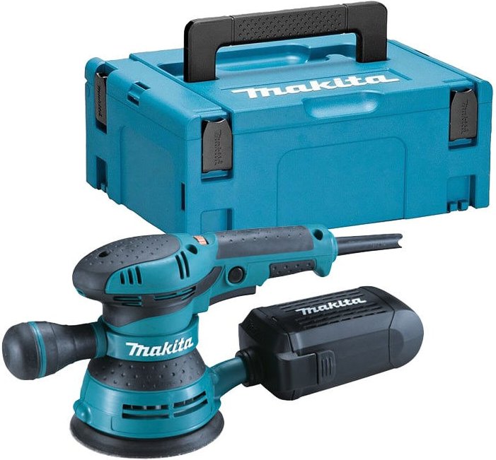 300W Exzenterschleifer Ø125 mm + 1 Schleifmittel im Koffer mak-pac - BO5041J - Makita