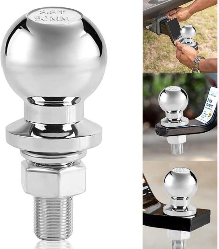 3,5-Tonnen-Kugelkopfkupplung (50 mm) mit 22-mm-Gewinde, Hochleistungsausführung für Traktoren, Anhänger und leichte Nutz...