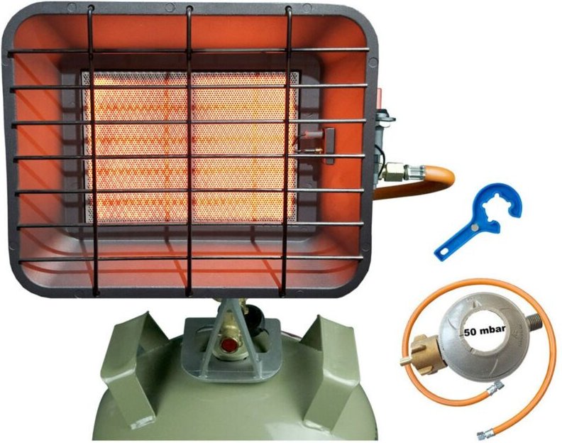 BLUECRAFT Infrarot Aufsteckstrahler BC4200PZ mit Piezozündung