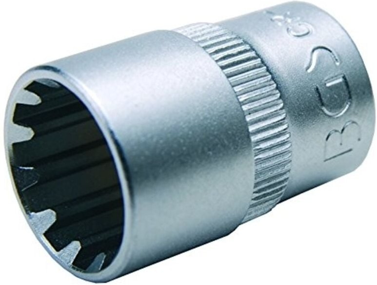Bgs Technic - Steckschlüssel-Einsatz Gear Lock Antrieb Innenvierkant 6,3 mm (1/4') sw 14 mm