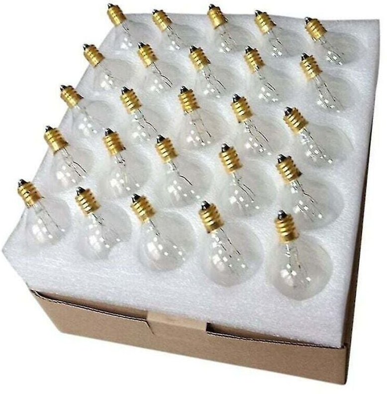 CHOYCLIT G40 e12 Sockel ip44 wasserdichte warmweiße Kugellampe für Hofbeleuchtung 7W Hochzeitsfeierdekoration