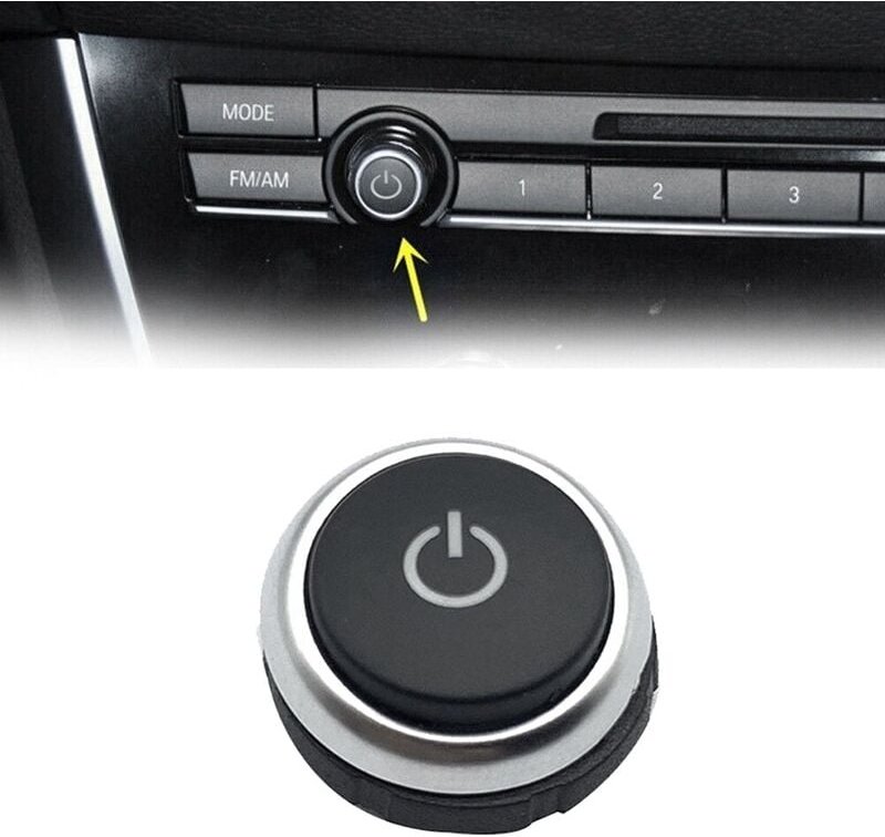 Auto-Bedienknopfabdeckung für F07 F06 F12 F13 F01 F02 F03 F04 2011-2015 63139328426 FM/AM-LautstäRkeregler-Schaltertaste