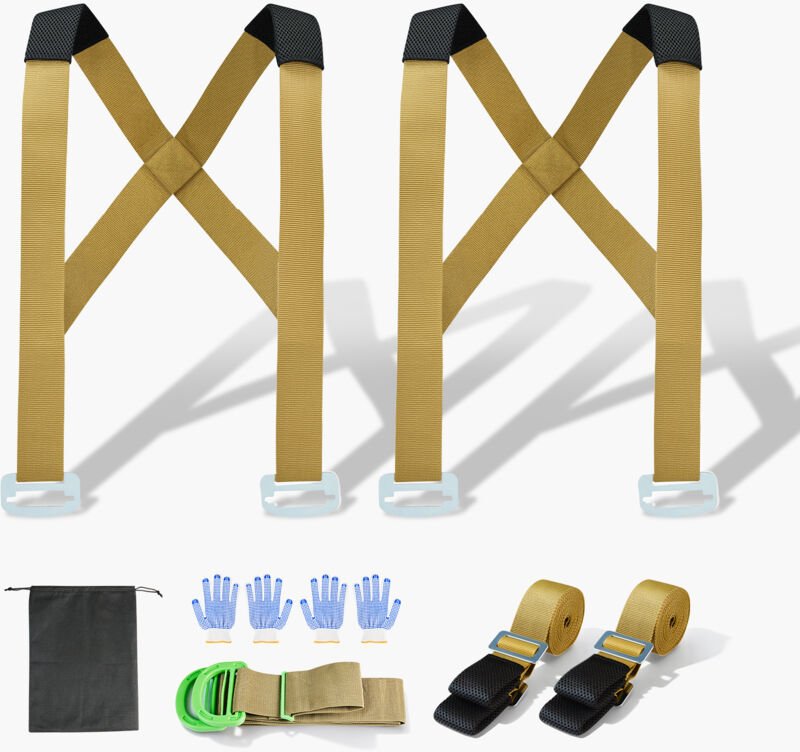 Mophorn Tragegurte für zwei Personen,Hebe- und Transportsystem mit verstellbaren Schultergurten,inklusive 2 Hebegurte,2 ...