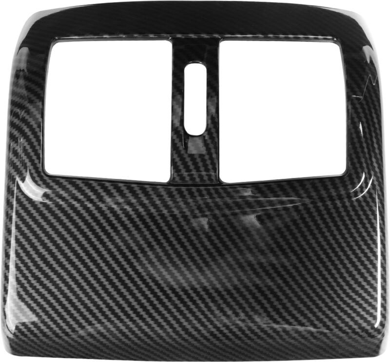 Eosnow Abdeckung des hinteren Luftauslassrahmens im Karbonfaser-Stil, passend für Mercedes Benz E-Klasse W212 2012–2015