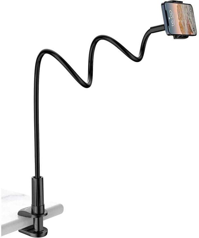 XVX - Telefonhalter für das Bett, flexibler langer Arm, verstellbarer Schwanenhals für iPhone, Smartphone, Gesamtlänge 9...