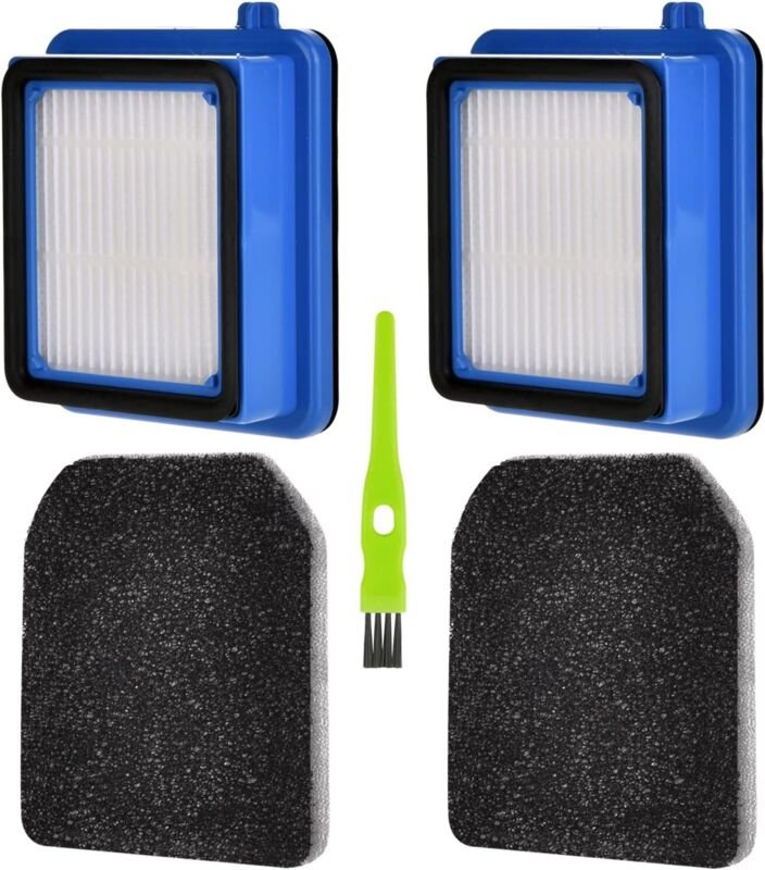 2 Stück Filter Zubehör für AEG QX6 QX7 QX8-2 ASKW1 Akku-Staubsauger,Ersatzfilter für AEG ASKW1 Filter mit 2 Vormotorfilt...