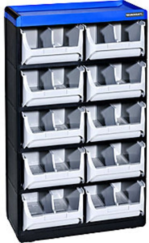 FP - Allit 464630 Kleinteilmagazin VarioPlus Pro 53/20 (b x h x t) 300 x 525 x 165 mm Schwarz, Grau, Bl