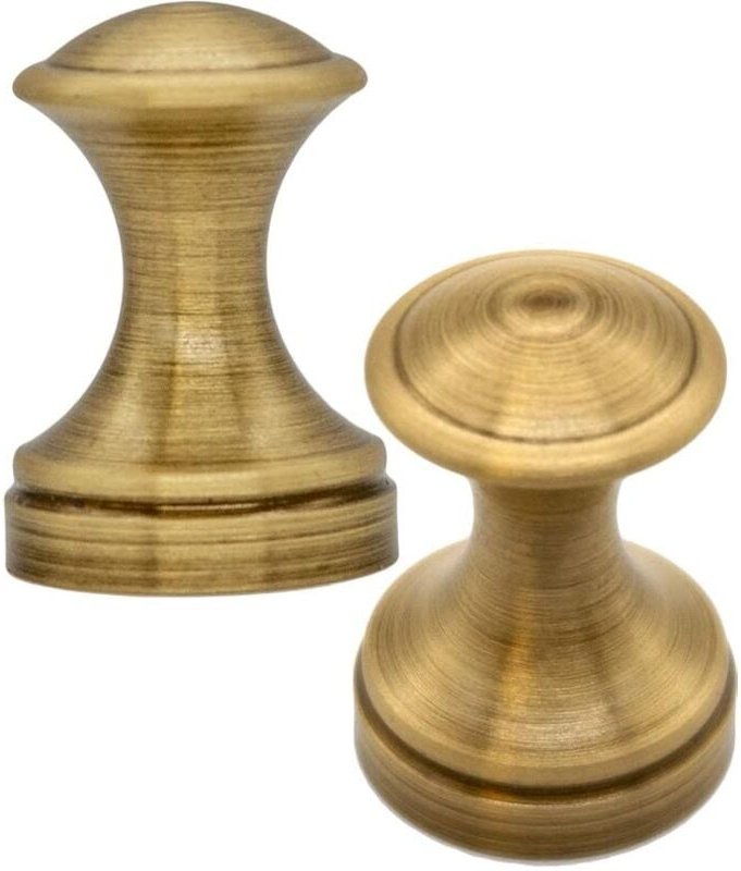 Sollbry - Set mit 2 Wandhaken aus massivem Messing – klassisches Design – Bronze