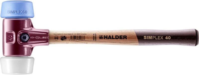 Simplex 3017.051 Schonhammer ergonomischer Griff, mittelhart, weich 680 g 330 mm 1 St. - Halder