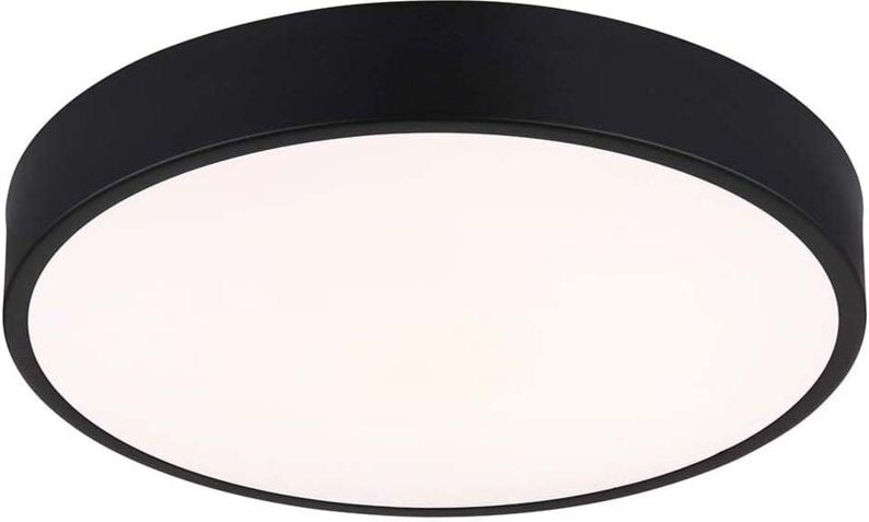 LED Deckenleuchte Wohnzimmerlampe Metall schwarz matt CCT-Schaltung D 33,2 cm