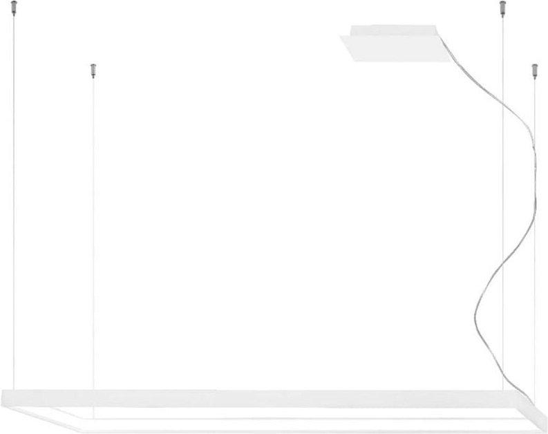 Pendelleuchte Hängelampe Esszimmerleuchte weiß led Wohnzimmerleuchte h 150cm