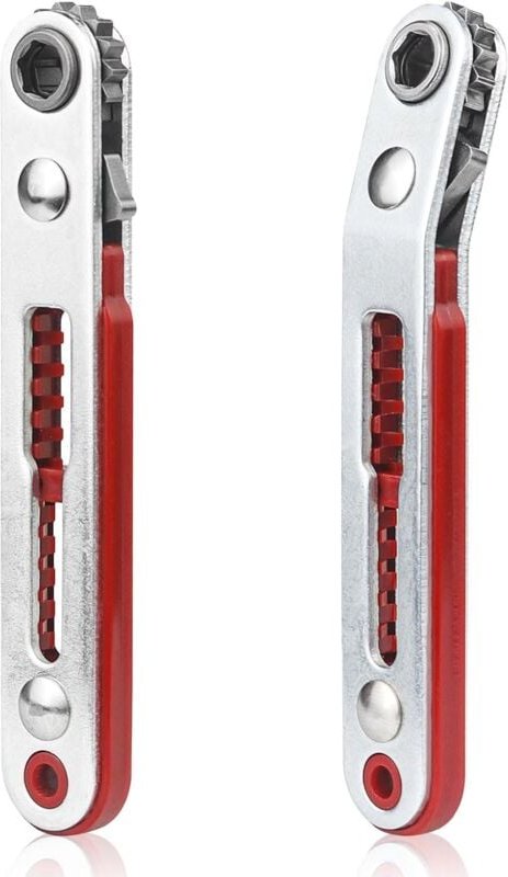 2 Stück Mini-Magnetratsche, 1/4 Zoll Mini-Schlüsselratsche, klein, für Gadgets, Haushalte, Maschinen und andere Geräte -...