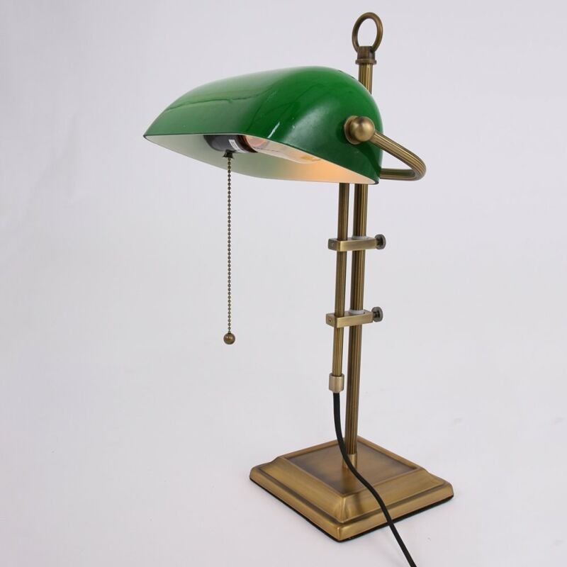 Steinhauer - Ancilla Bankerlampe Tischlampe Tischleuchte Leuchte Bronze 1 Flam919 B-Ware