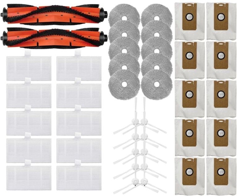 Für W2 Wichtigsten Seite Pinsel Hepa-Filter Mopp Tücher Staub Tasche