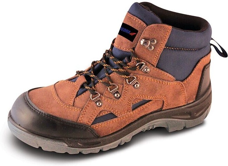 DEDRA Sicherheitsstiefel S1P SRC – Wildleder, Größe 41