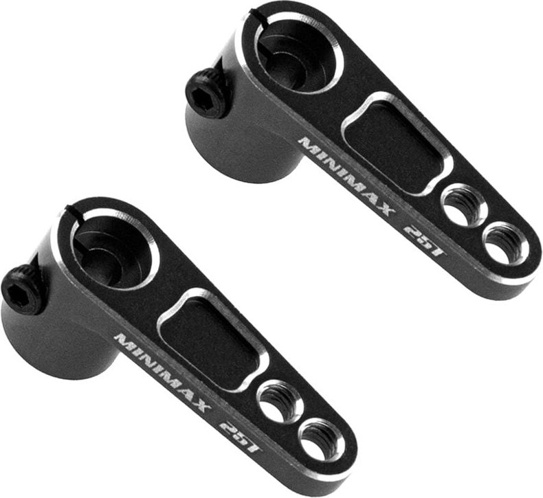 Tlily - 2 stück Metall 25T Servo Horn Arm Kompatibel mit Futaba Savox für 1/8 1/10 rc Offroad Drift Auto,2