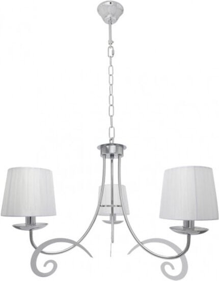 Lampe luxor 3xe14 chrom weiß regx58x58 cm