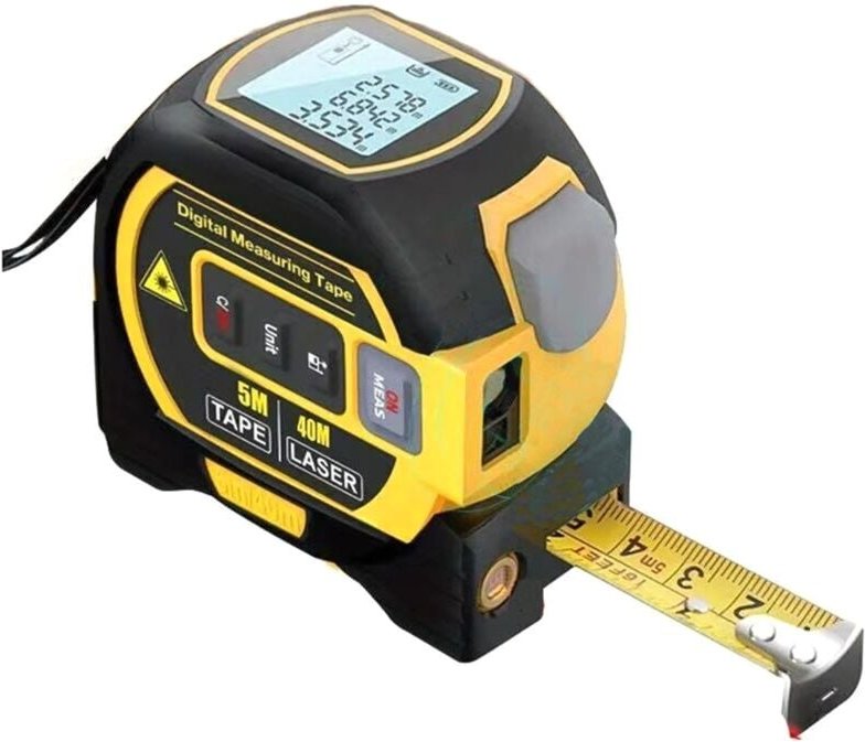 Thumbnail - Tlily - 3 in 1 Digital Laser Entfernungsmesser 40m 131Ft Autolock Maßband Top lcd Display Misst