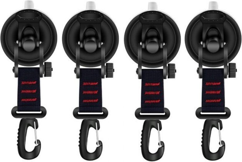 Ymyny - Stück leistungsstarke Saugnapfhaken, Campingzelt-Befestigungshaken, Saugnapf für Auto-Seitenmarkise, Boot, Campi...