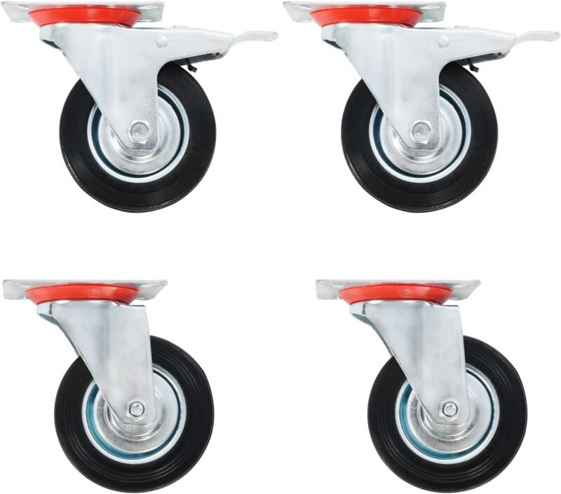 Lenkrollen 4 Stk. 100 mm vidaXL