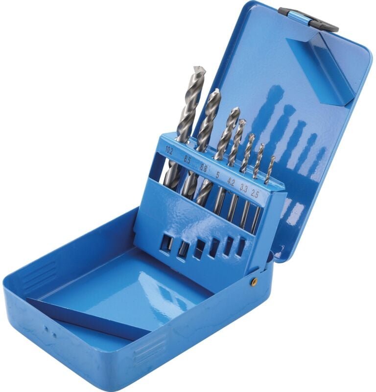 BGS HSS-Spiralbohrer-Satz Kernlochmaße Ø 2,5 - 10,2 mm 7tlg. - 9580