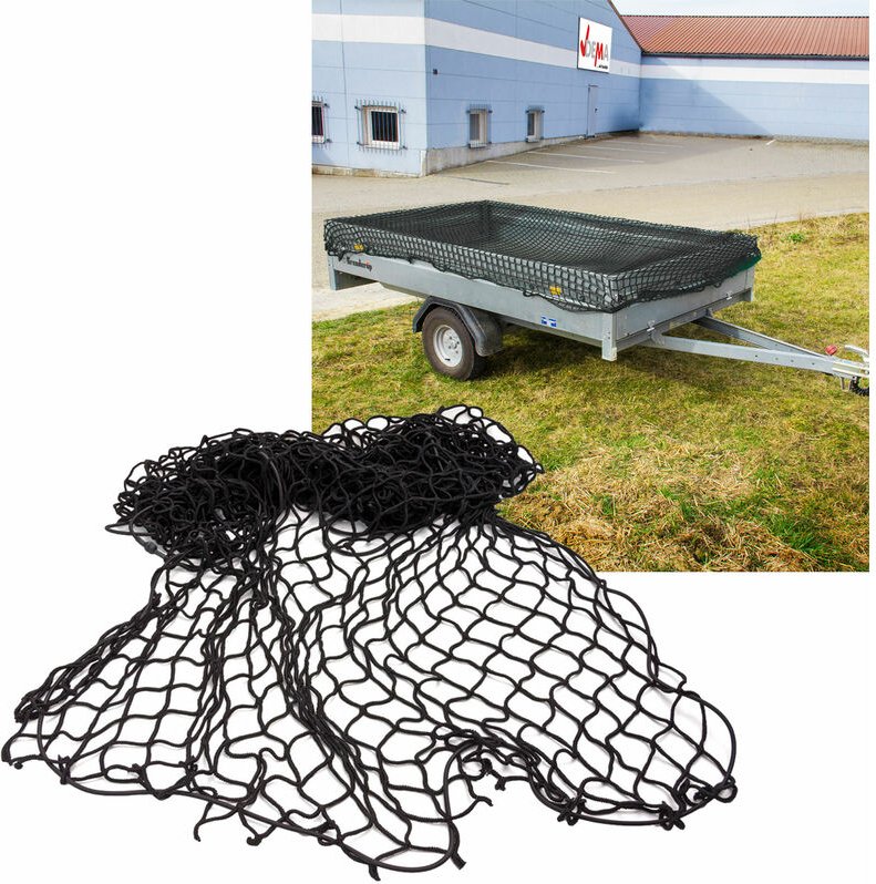 Dema - Gepäcknetz Dehnbar Anhängernetz 2x3m Ladungssicherungsnetz Transportnetz