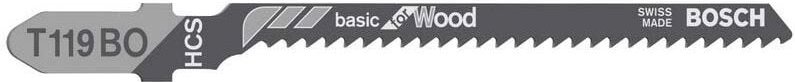 Stichsägeblatt t 119 bo Basic for Wood - Bosch